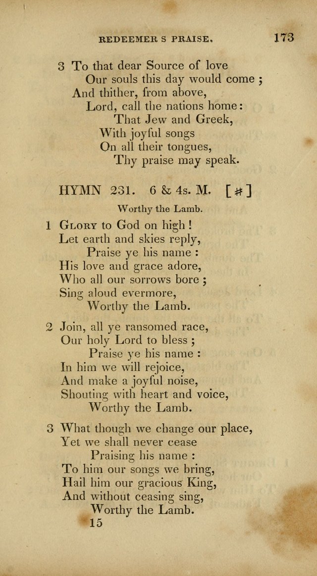 The New Hymn Book, Designed for Universalist Societies: compiled from approved authors, with variations and additions. Second Ed. page 184