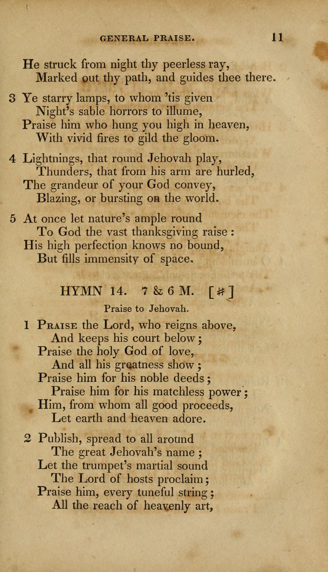 The New Hymn Book, Designed for Universalist Societies: compiled from approved authors, with variations and additions. Second Ed. page 22