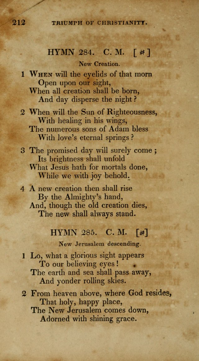 The New Hymn Book, Designed for Universalist Societies: compiled from approved authors, with variations and additions. Second Ed. page 223