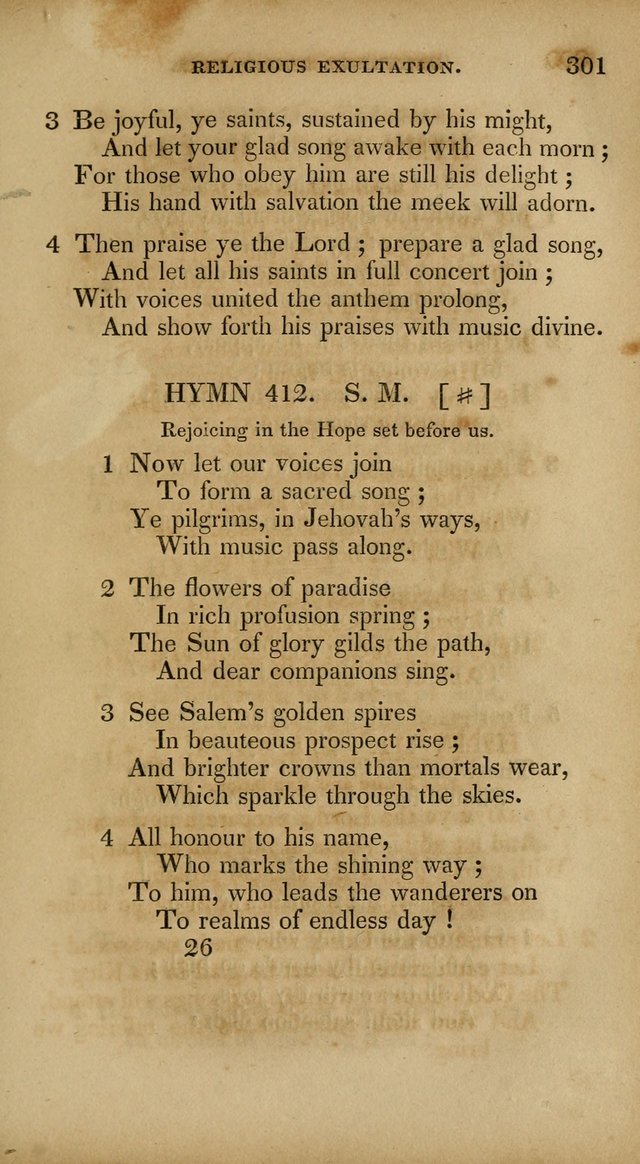 The New Hymn Book, Designed for Universalist Societies: compiled from approved authors, with variations and additions. Second Ed. page 312