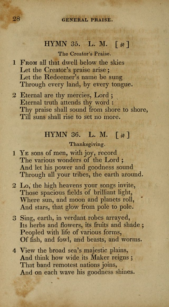 The New Hymn Book, Designed for Universalist Societies: compiled from approved authors, with variations and additions. Second Ed. page 39