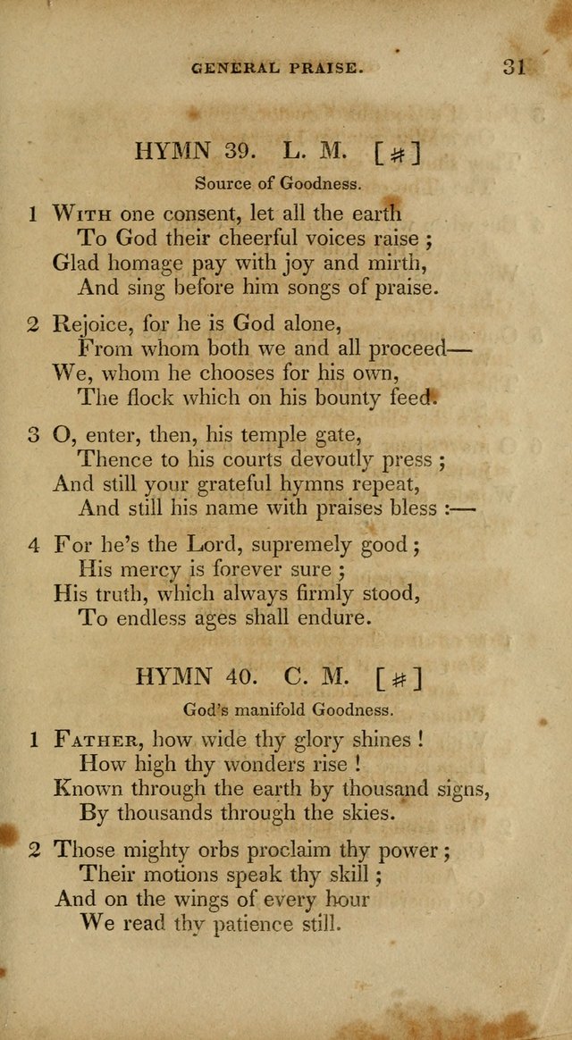 The New Hymn Book, Designed for Universalist Societies: compiled from approved authors, with variations and additions. Second Ed. page 42