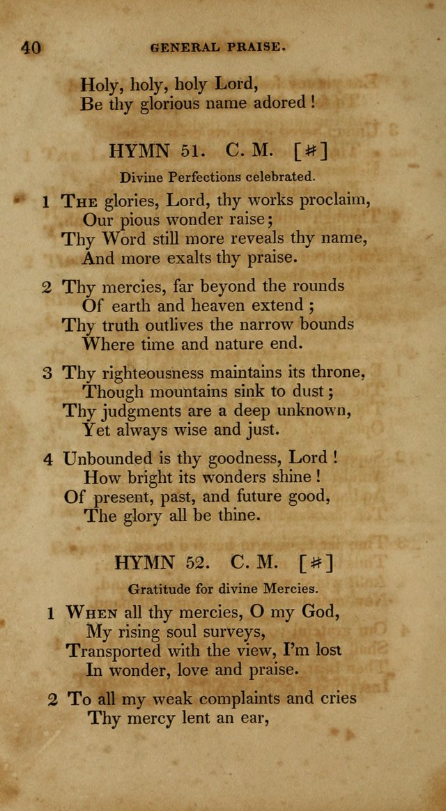 The New Hymn Book, Designed for Universalist Societies: compiled from approved authors, with variations and additions. Second Ed. page 51
