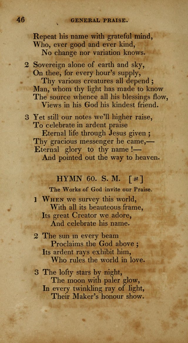 The New Hymn Book, Designed for Universalist Societies: compiled from approved authors, with variations and additions. Second Ed. page 57