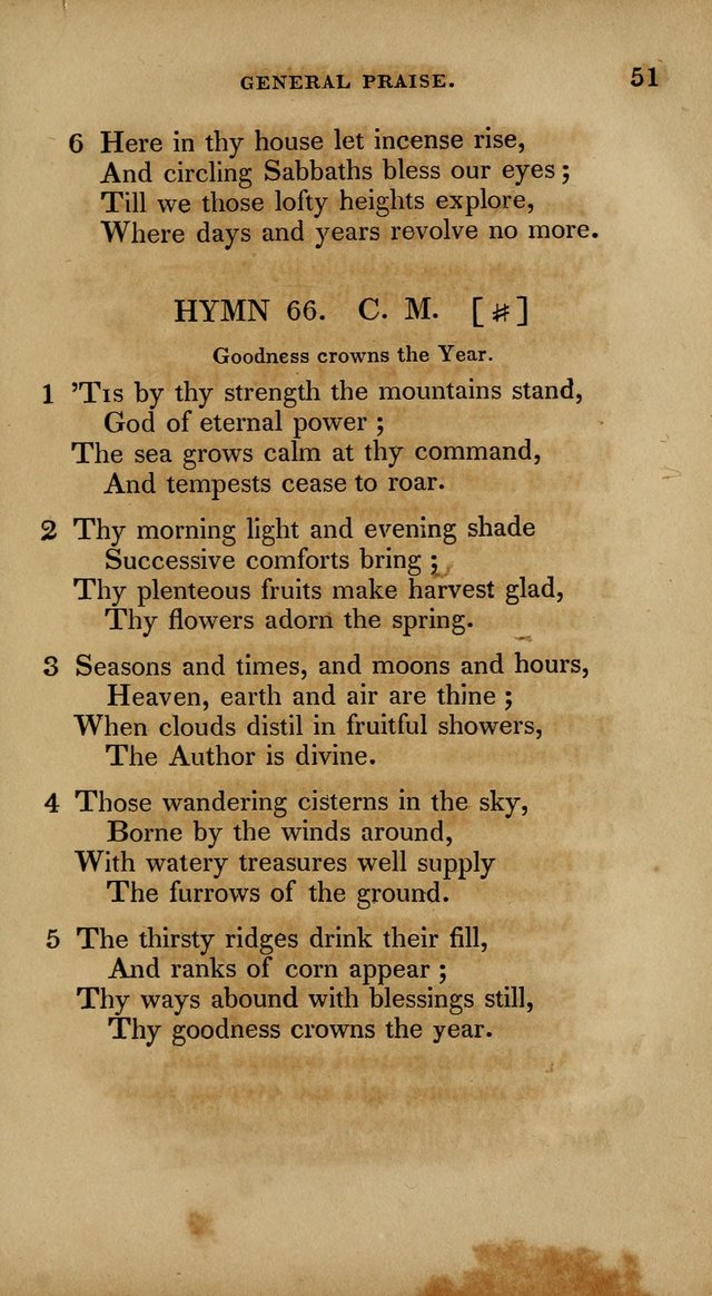 The New Hymn Book, Designed for Universalist Societies: compiled from approved authors, with variations and additions. Second Ed. page 62