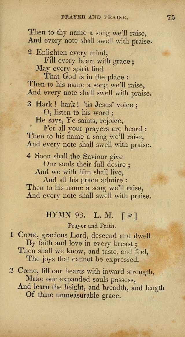 The New Hymn Book, Designed for Universalist Societies: compiled from approved authors, with variations and additions. Second Ed. page 86