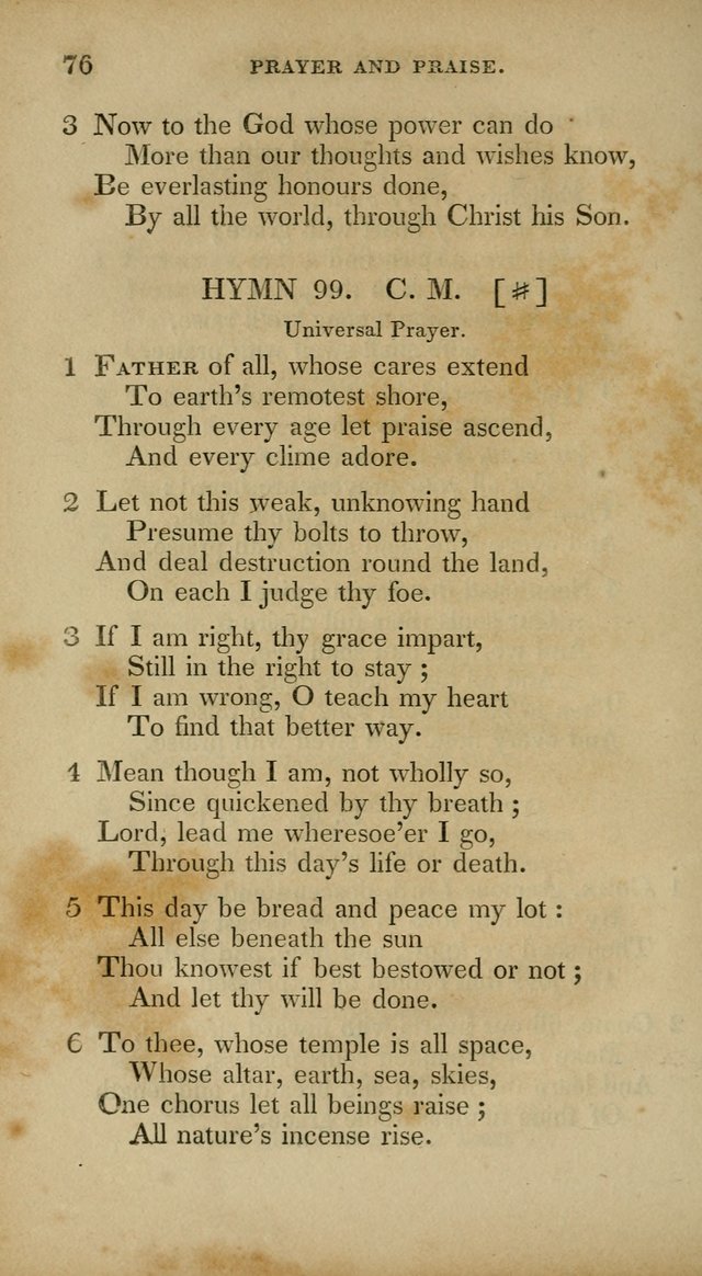 The New Hymn Book, Designed for Universalist Societies: compiled from approved authors, with variations and additions. Second Ed. page 87