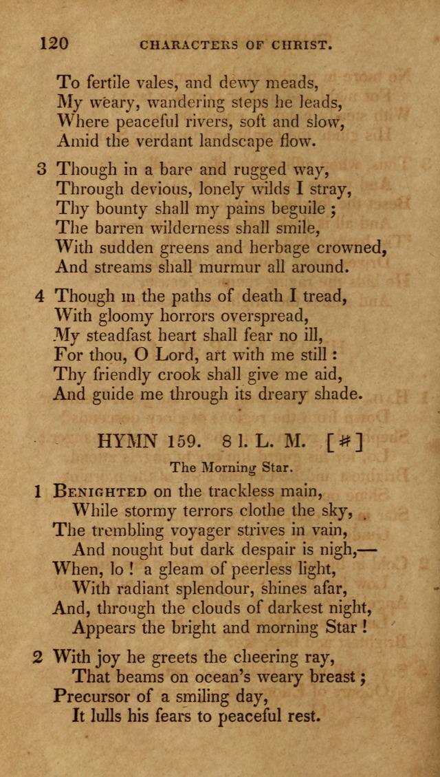 The New Hymn Book, Designed for Universalist Societies: compiled from approved authors, with variations and additions (9th ed.) page 120