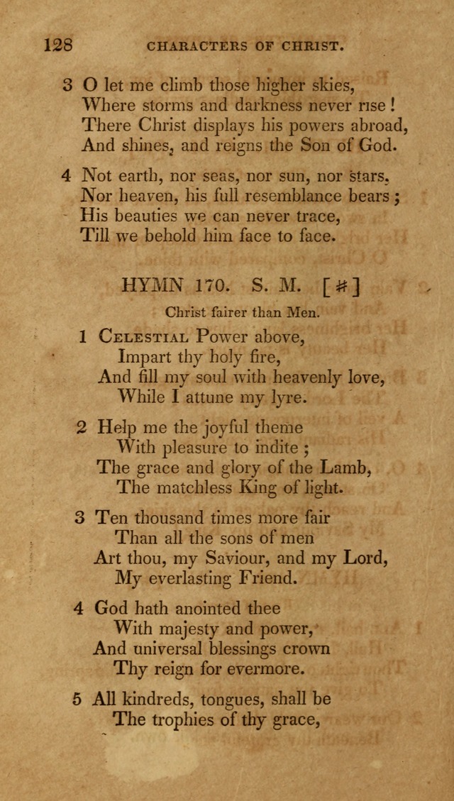 The New Hymn Book, Designed for Universalist Societies: compiled from approved authors, with variations and additions (9th ed.) page 128