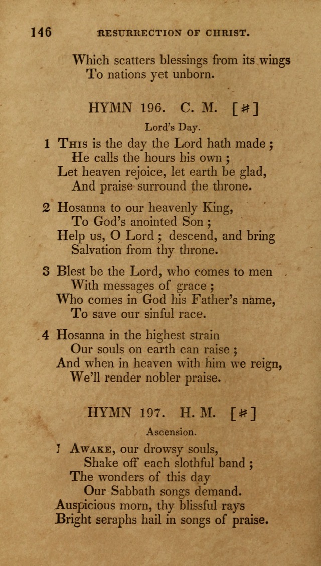 The New Hymn Book, Designed for Universalist Societies: compiled from approved authors, with variations and additions (9th ed.) page 146