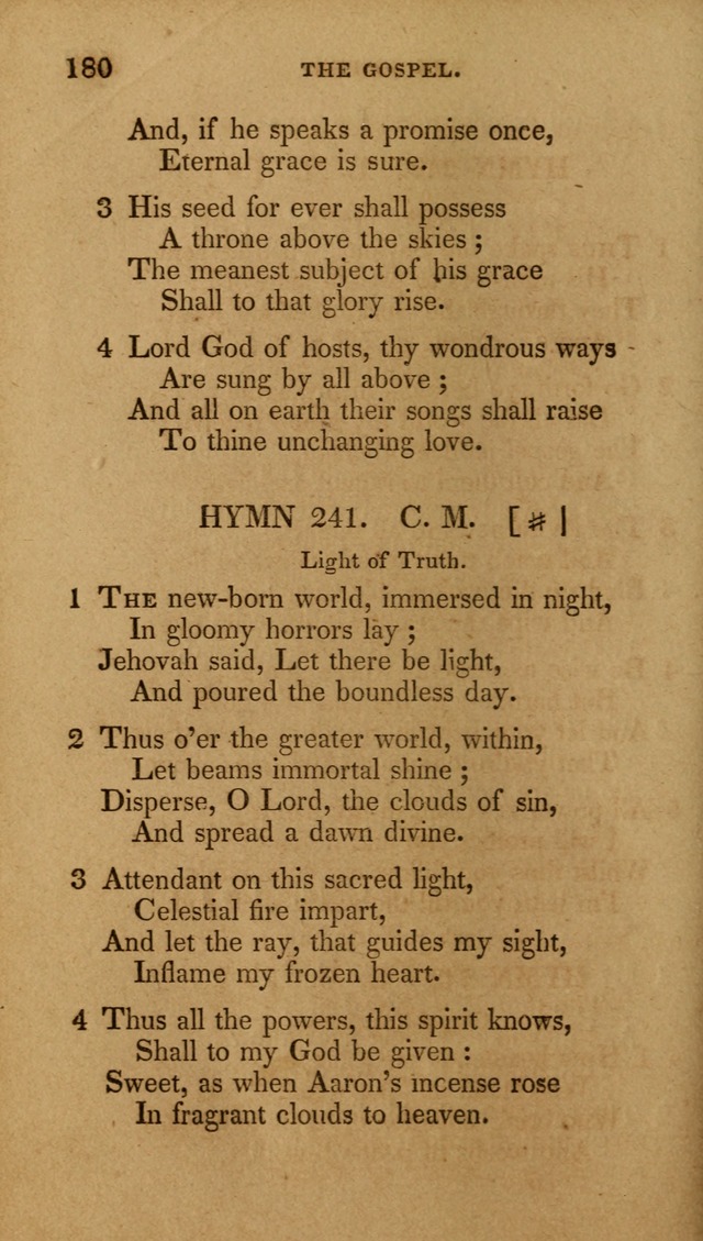 The New Hymn Book, Designed for Universalist Societies: compiled from approved authors, with variations and additions (9th ed.) page 180