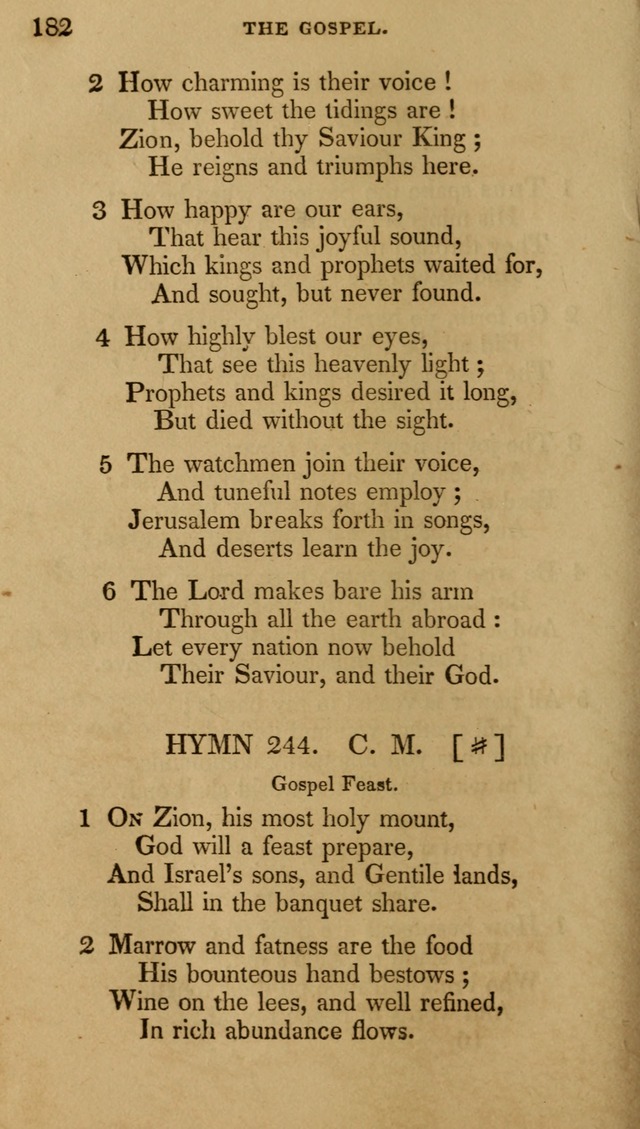 The New Hymn Book, Designed for Universalist Societies: compiled from approved authors, with variations and additions (9th ed.) page 182