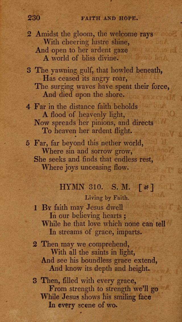 The New Hymn Book, Designed for Universalist Societies: compiled from approved authors, with variations and additions (9th ed.) page 230