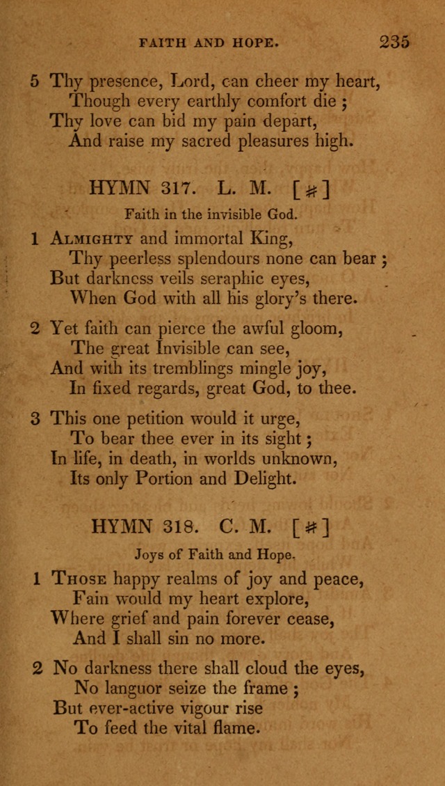 The New Hymn Book, Designed for Universalist Societies: compiled from approved authors, with variations and additions (9th ed.) page 235