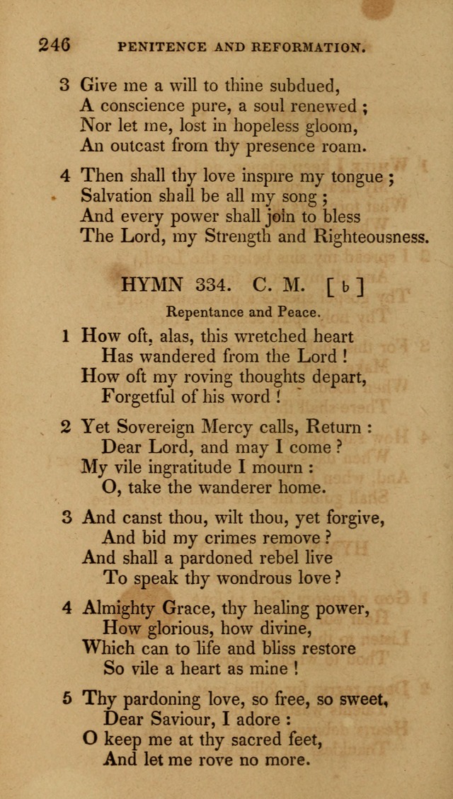 The New Hymn Book, Designed for Universalist Societies: compiled from approved authors, with variations and additions (9th ed.) page 246