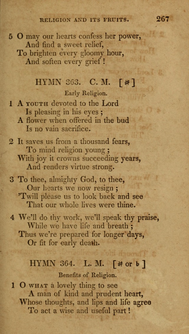 The New Hymn Book, Designed for Universalist Societies: compiled from approved authors, with variations and additions (9th ed.) page 267