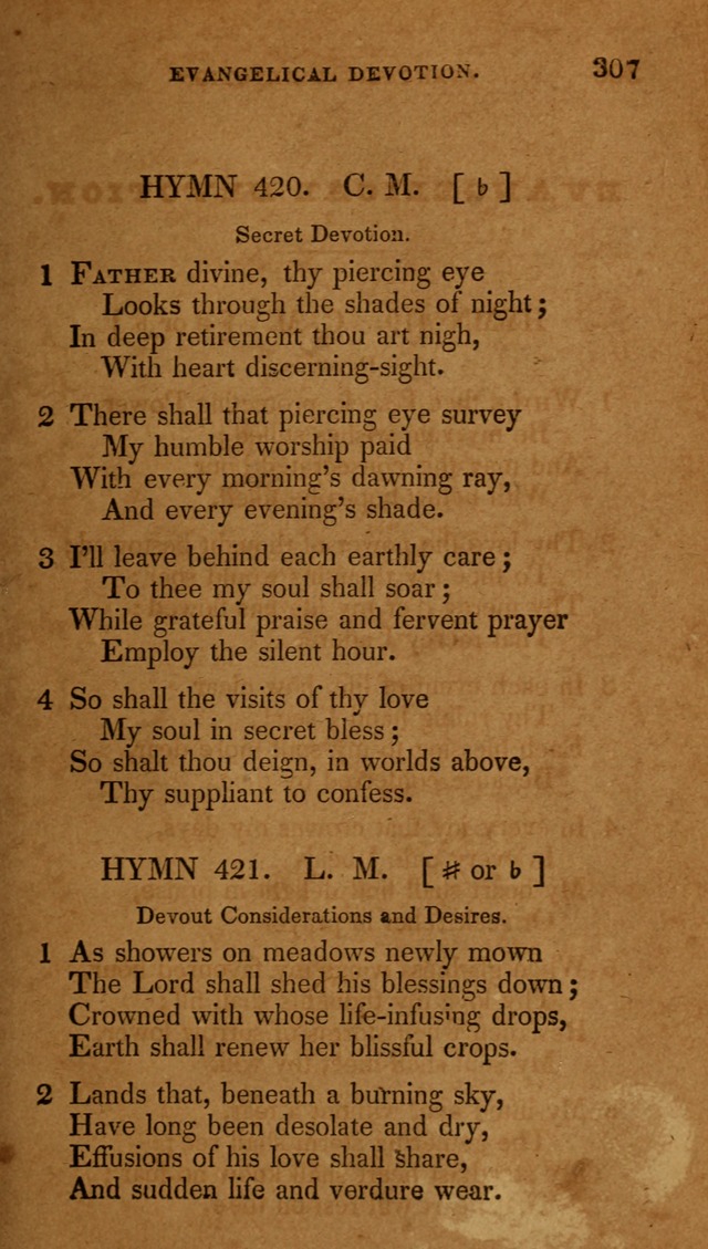 The New Hymn Book, Designed for Universalist Societies: compiled from approved authors, with variations and additions (9th ed.) page 309