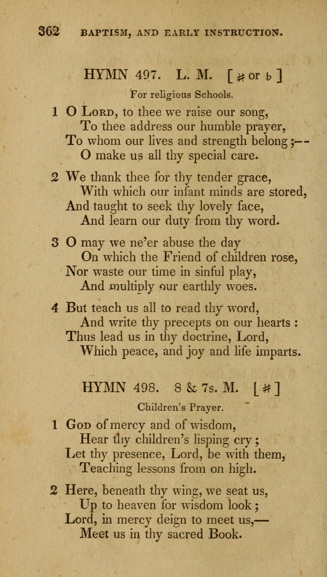The New Hymn Book, Designed for Universalist Societies: compiled from approved authors, with variations and additions (9th ed.) page 362