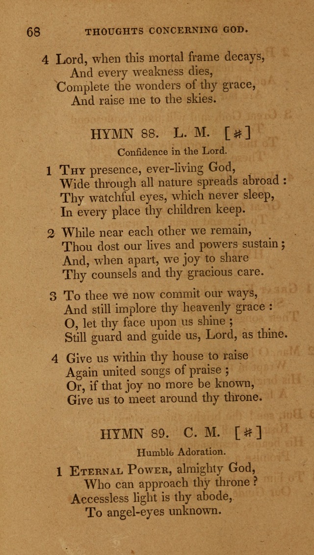 The New Hymn Book, Designed for Universalist Societies: compiled from approved authors, with variations and additions (9th ed.) page 68