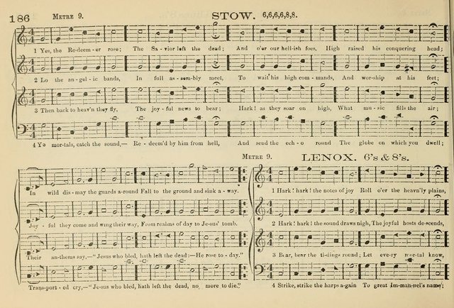 The New Harmonia Sacra: a compilation of genuine church music comprising a great variety of metres, harmonized for four voices (Eighteenth Edition) page 147