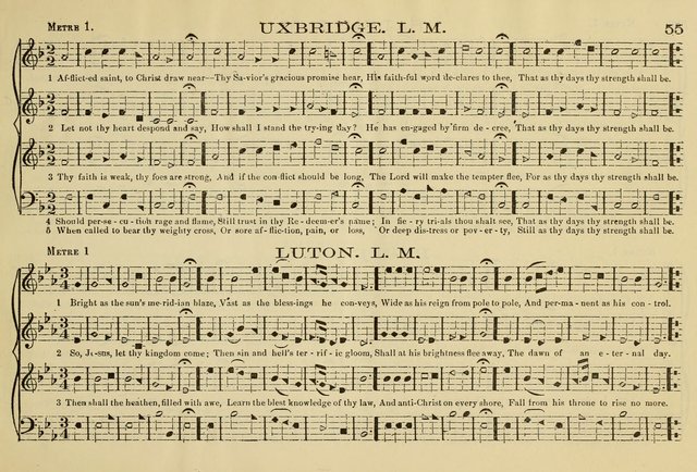 The New Harmonia Sacra: a compilation of genuine church music comprising a great variety of metres, harmonized for four voices (Eighteenth Edition) page 16