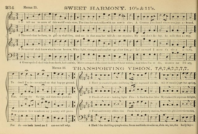 The New Harmonia Sacra: a compilation of genuine church music comprising a great variety of metres, harmonized for four voices (Eighteenth Edition) page 195