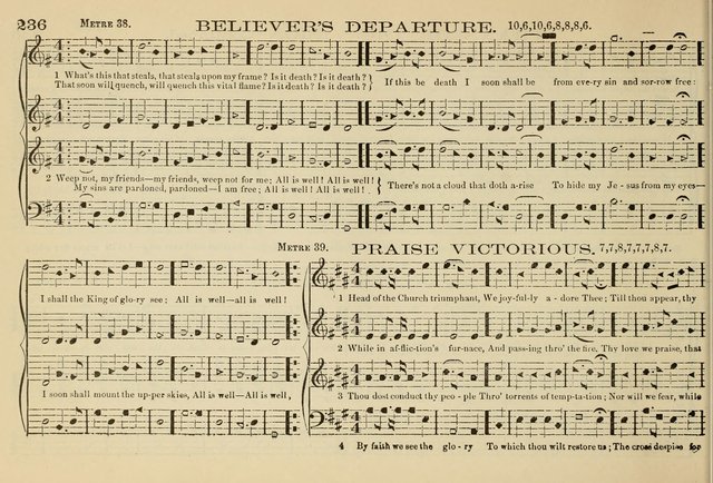 The New Harmonia Sacra: a compilation of genuine church music comprising a great variety of metres, harmonized for four voices (Eighteenth Edition) page 197