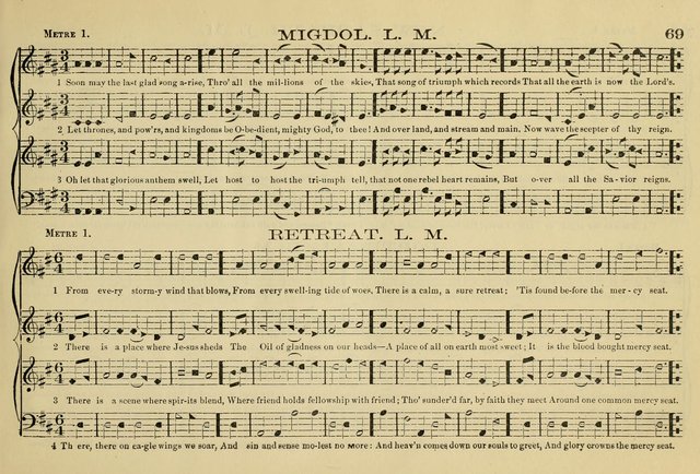 The New Harmonia Sacra: a compilation of genuine church music comprising a great variety of metres, harmonized for four voices (Eighteenth Edition) page 30