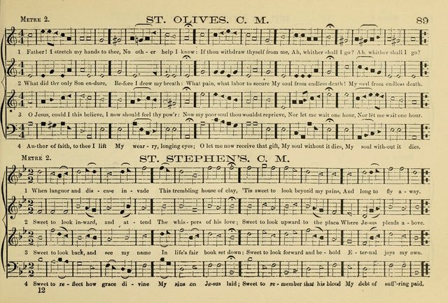 The New Harmonia Sacra: a compilation of genuine church music comprising a great variety of metres, harmonized for four voices (Eighteenth Edition) page 50