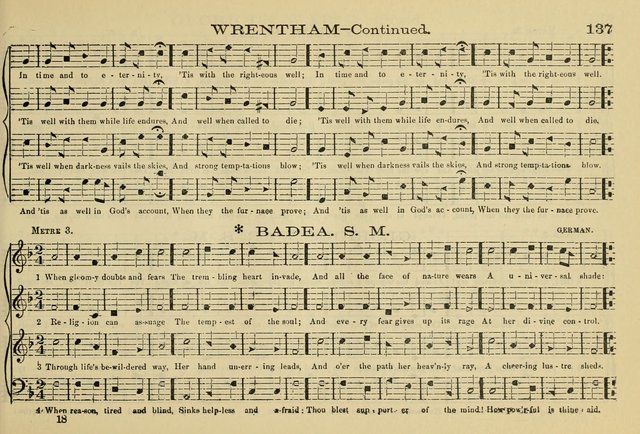 The New Harmonia Sacra: a compilation of genuine church music comprising a great variety of metres, harmonized for four voices (Eighteenth Edition) page 98
