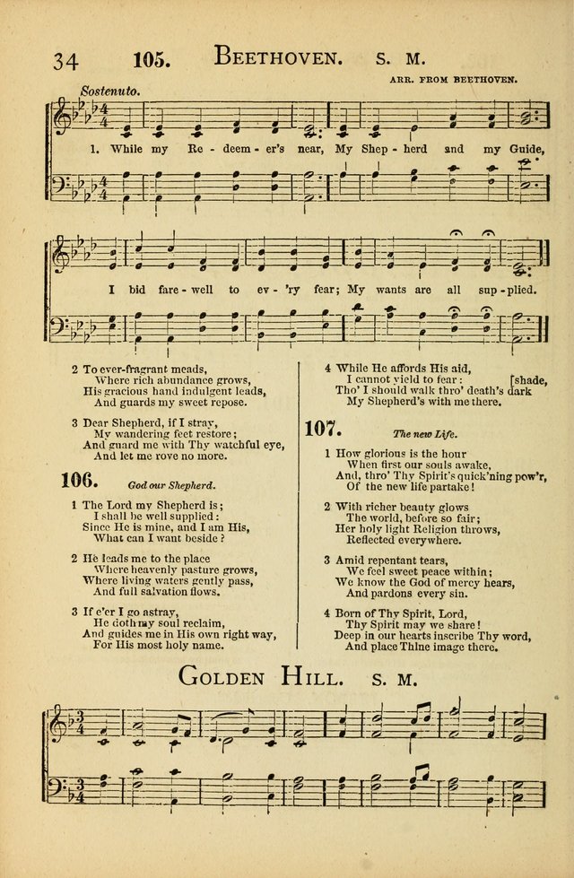National Hymn and Tune Book: for congregations, schools and the home page 34