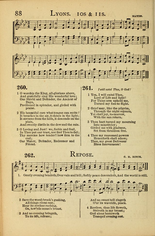 National Hymn and Tune Book: for congregations, schools and the home page 88