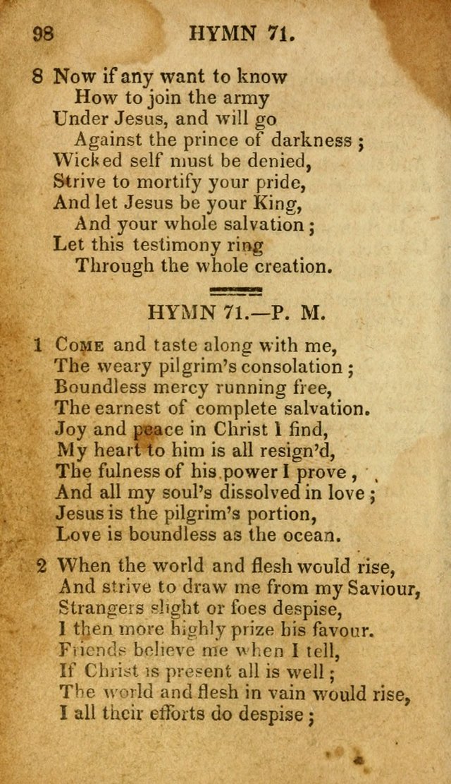 The New and Improved Camp Meeting Hymn Book: being a choice selection of hymns from the most approved authors. Designed to aid in the public and private devotions of Christians page 105