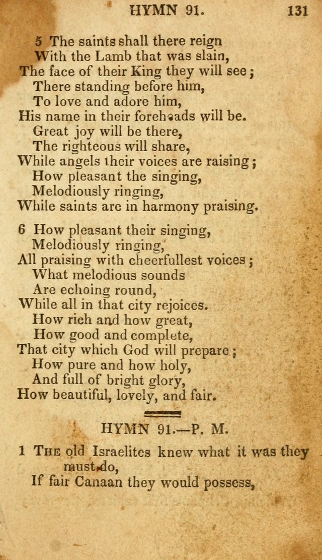 The New and Improved Camp Meeting Hymn Book: being a choice selection of hymns from the most approved authors. Designed to aid in the public and private devotions of Christians page 138