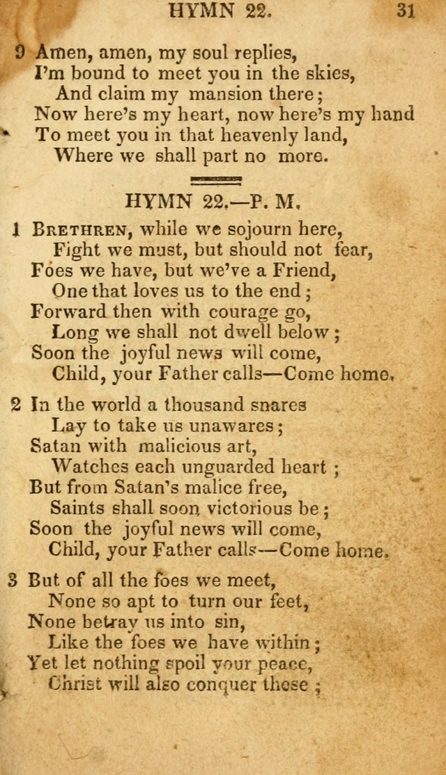 The New and Improved Camp Meeting Hymn Book: being a choice selection of hymns from the most approved authors. Designed to aid in the public and private devotions of Christians page 38