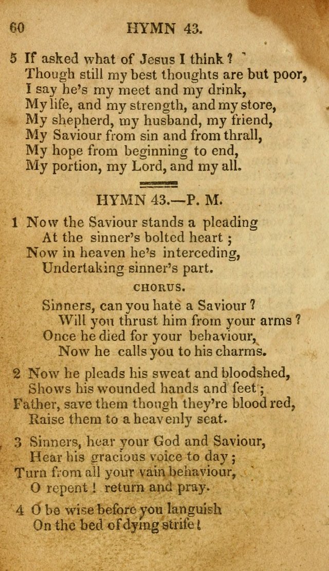 The New and Improved Camp Meeting Hymn Book: being a choice selection of hymns from the most approved authors. Designed to aid in the public and private devotions of Christians page 67