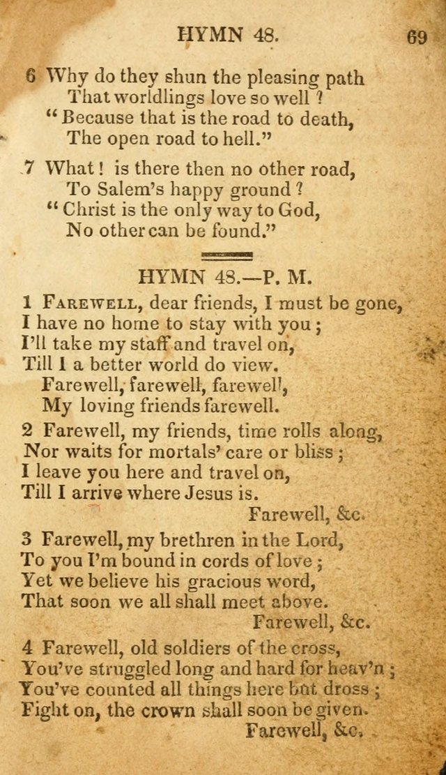 The New and Improved Camp Meeting Hymn Book: being a choice selection of hymns from the most approved authors. Designed to aid in the public and private devotions of Christians page 76