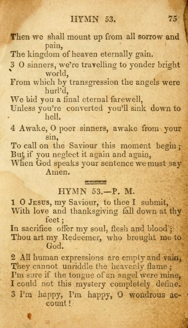 The New and Improved Camp Meeting Hymn Book: being a choice selection of hymns from the most approved authors. Designed to aid in the public and private devotions of Christians page 82