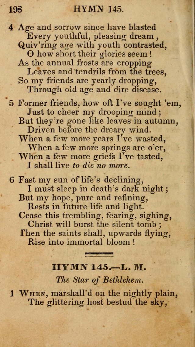 The New and Improved Camp Meeting Hymn Book; being a choice selection of hymns from the most approved authors designed to aid in the public and private devotion of Christians (4th ed. Stereotype) page 200