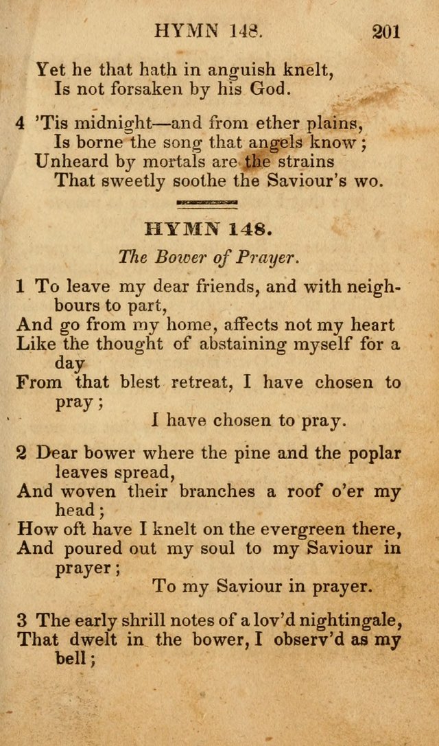 The New and Improved Camp Meeting Hymn Book; being a choice selection of hymns from the most approved authors designed to aid in the public and private devotion of Christians (4th ed. Stereotype) page 203