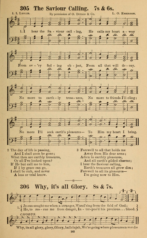 The New Jubilee Harp: or Christian hymns and song. a new collection of hymns and tunes for public and social worship page 183