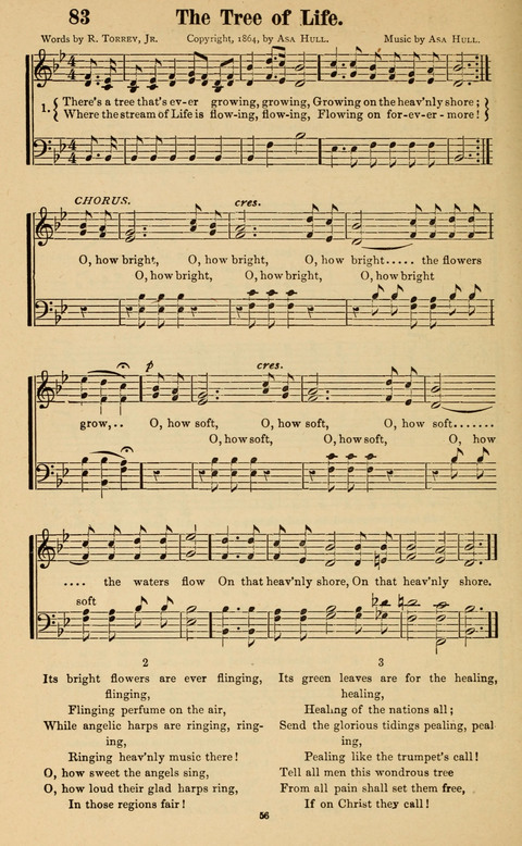 The New Jubilee Harp: or Christian hymns and song. a new collection of hymns and tunes for public and social worship page 56