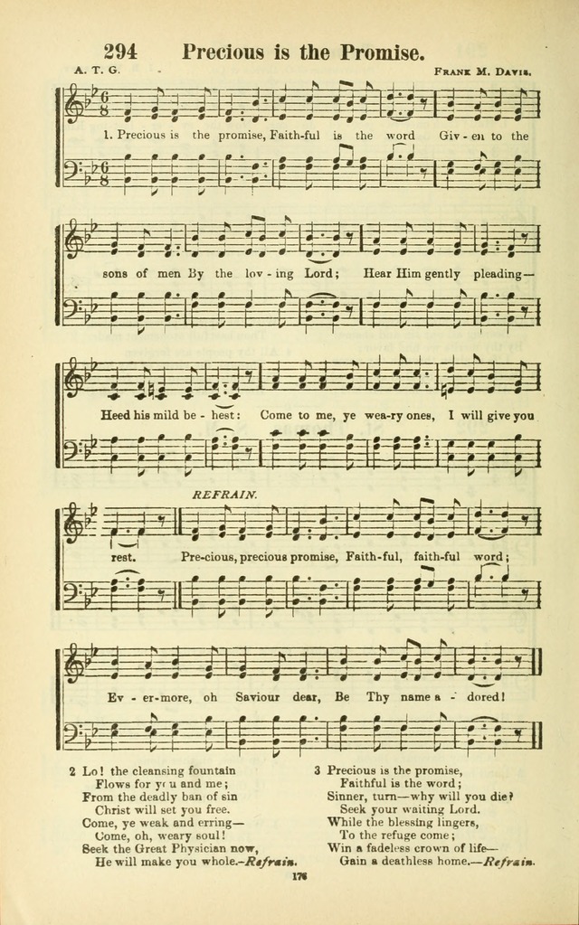 The New Jubilee Harp: or Christian hymns and songs. a new collection of hymns and tunes for public and social worship (With supplement) page 176