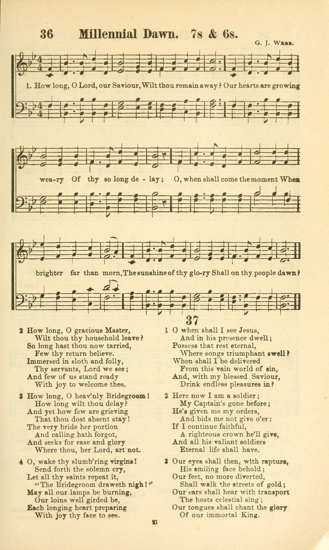 The New Jubilee Harp: or Christian hymns and songs. a new collection of hymns and tunes for public and social worship (With supplement) page 21
