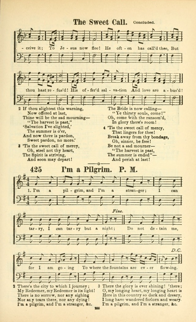 The New Jubilee Harp: or Christian hymns and songs. a new collection of hymns and tunes for public and social worship (With supplement) page 259