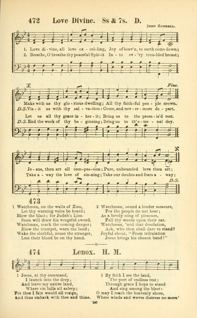 The New Jubilee Harp: or Christian hymns and songs. a new collection of hymns and tunes for public and social worship (With supplement) page 289