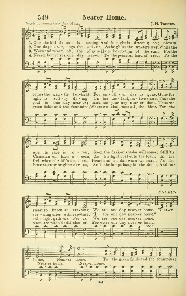 The New Jubilee Harp: or Christian hymns and songs. a new collection of hymns and tunes for public and social worship (With supplement) page 328