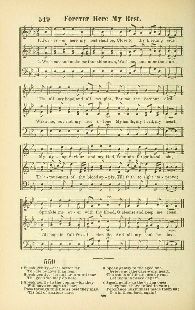 The New Jubilee Harp: or Christian hymns and songs. a new collection of hymns and tunes for public and social worship (With supplement) page 336