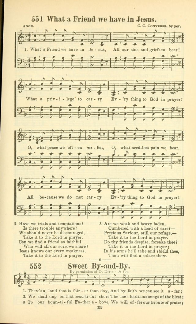 The New Jubilee Harp: or Christian hymns and songs. a new collection of hymns and tunes for public and social worship (With supplement) page 337