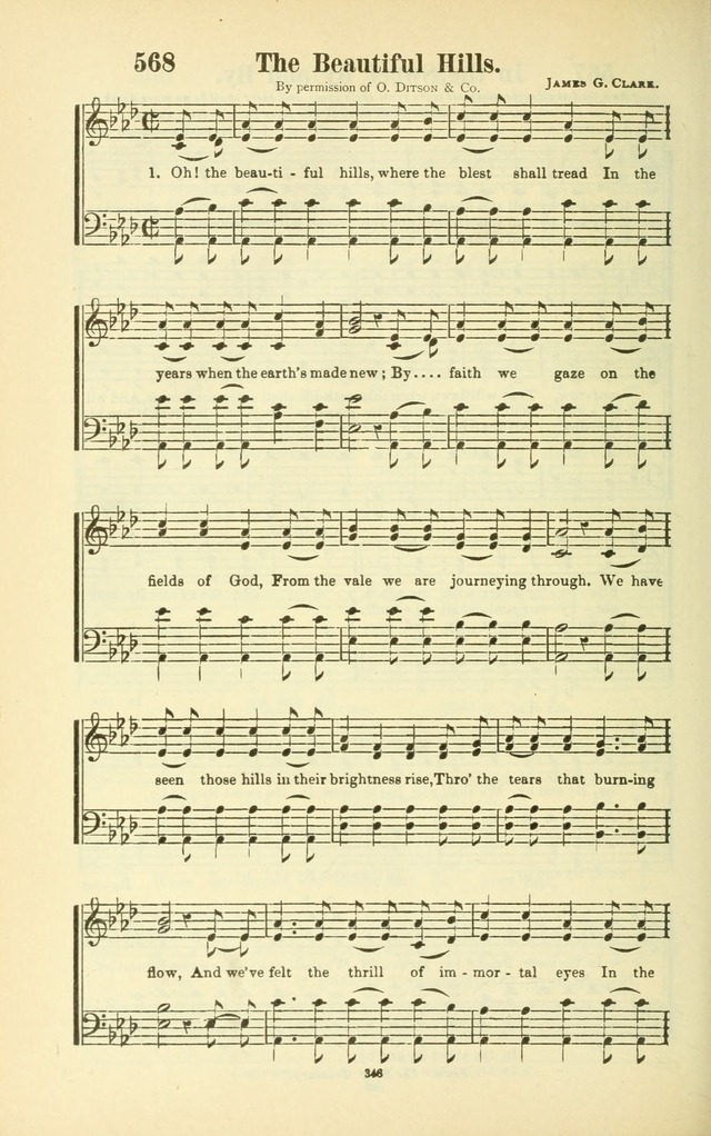 The New Jubilee Harp: or Christian hymns and songs. a new collection of hymns and tunes for public and social worship (With supplement) page 350